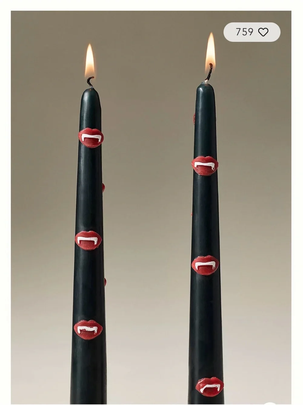 Anthropologie NWT Halloween Icon Tapers, Set of 2
